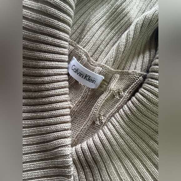 Calvin Klein Knit Sweater Dress Medium Cowl Neck nwot fall holiday outfit - Picture 3 of 3